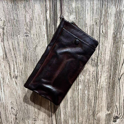 Vintage Handmade Genuine Leather Wallet Multi-card Slots Wallet