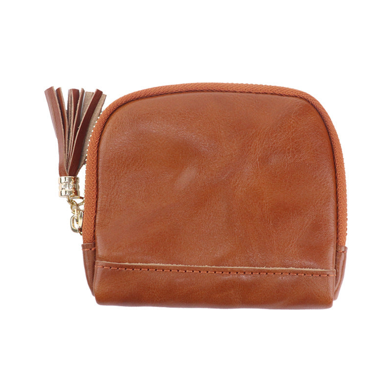 Retro Handmade Leather Storage Bag Card Holder Wallet