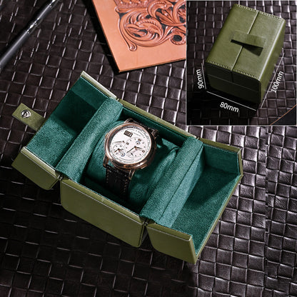Retro Premium Leather Watch Organizer Box