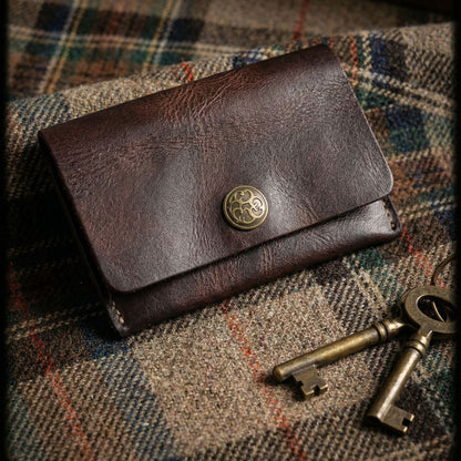 Retro Handmade Leather Card Wallets