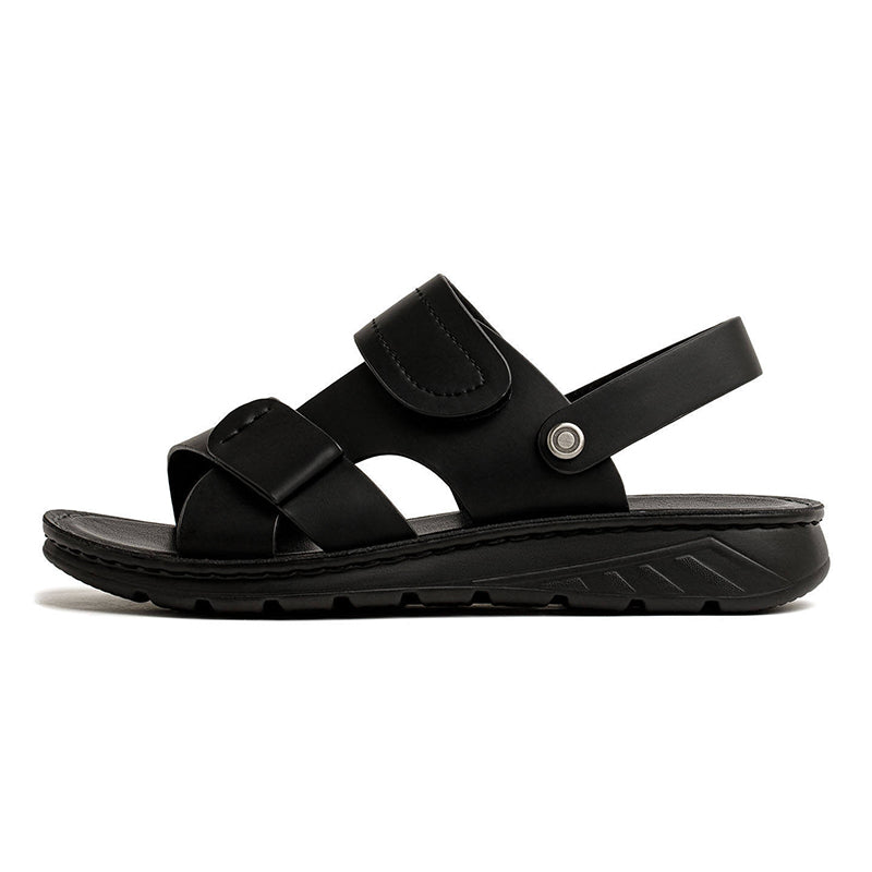 Retro Summer Leather Sandals Two-Wear Beach Shoes