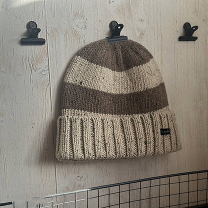 Retro Couple Striped Knitted Hat