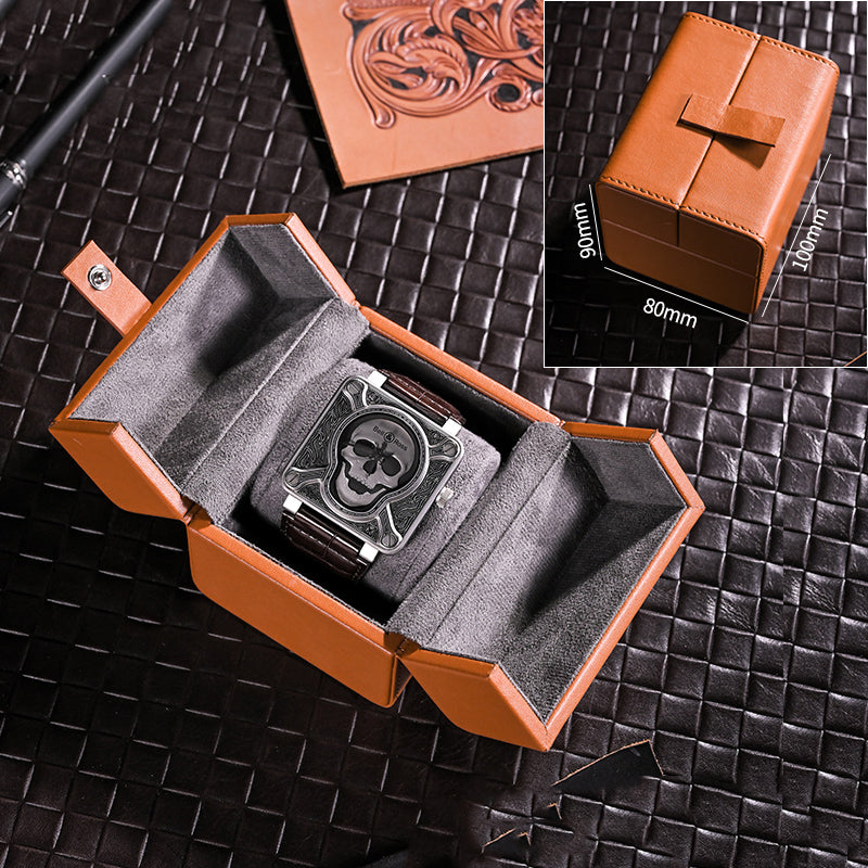 Retro Premium Leather Watch Organizer Box