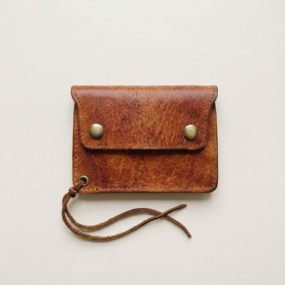 Retro Handmade Leather Card Wallets