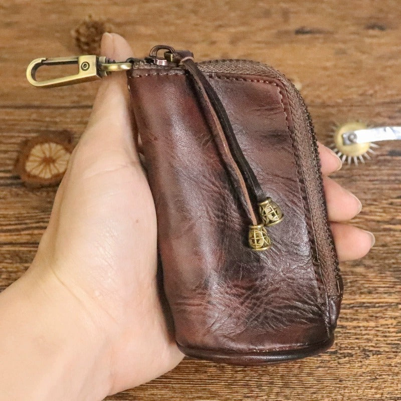 Retro Handmade Leather Key Bags Waist Bags