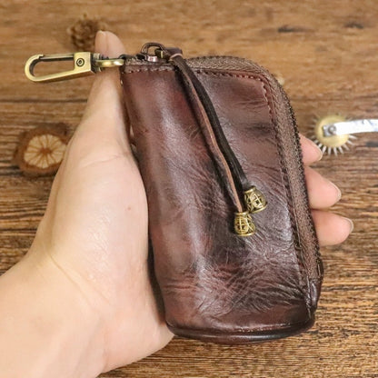 Retro Handmade Leather Key Bags Waist Bags