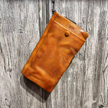 Vintage Handmade Genuine Leather Wallet Multi-card Slots Wallet