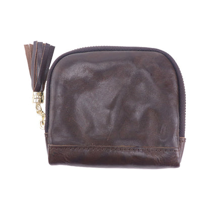 Retro Handmade Leather Storage Bag Card Holder Wallet