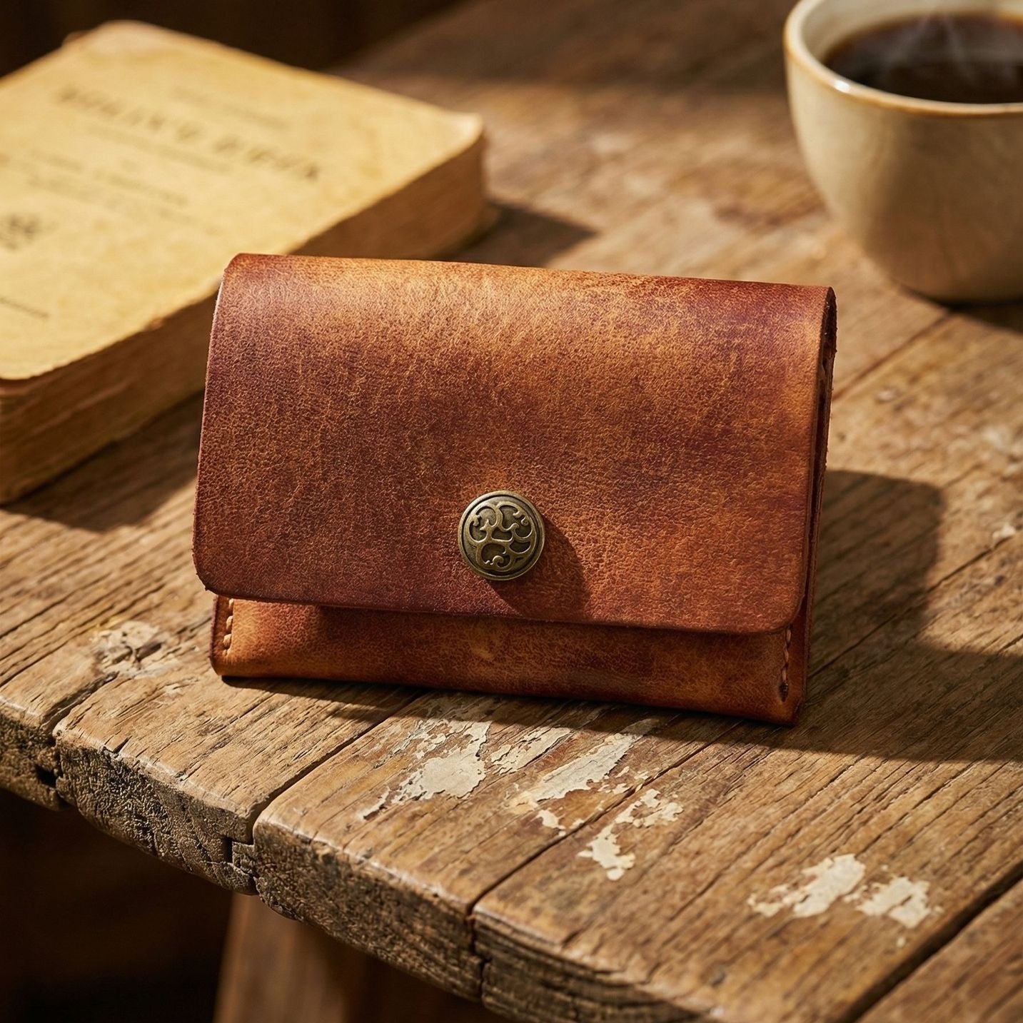 Retro Handmade Leather Card Wallets