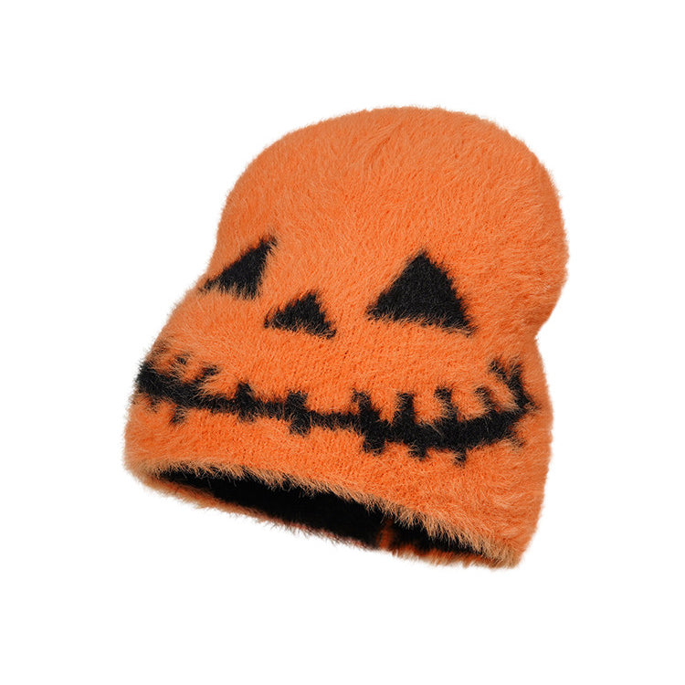 Retro Halloween Pumpkin Autumn Style Print Hat