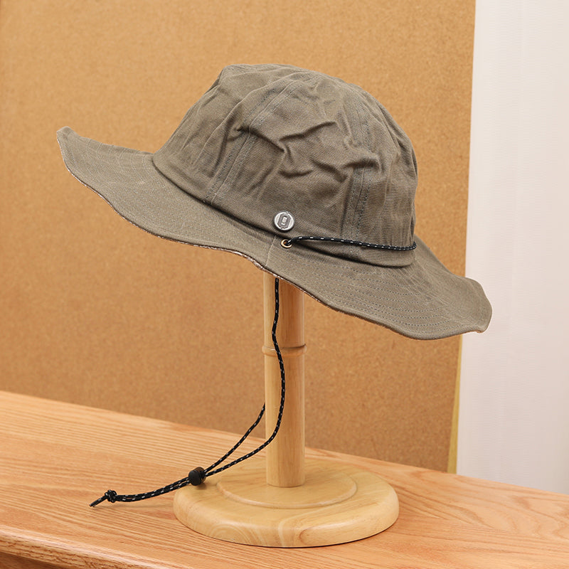 Retro Wax Cloth Fisherman Caps