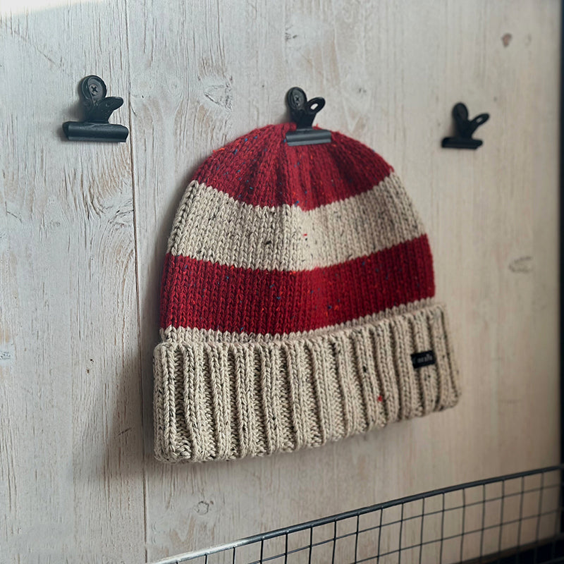 Retro Couple Striped Knitted Hat