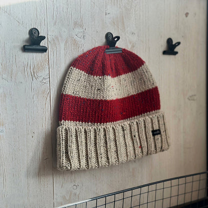 Retro Couple Striped Knitted Hat