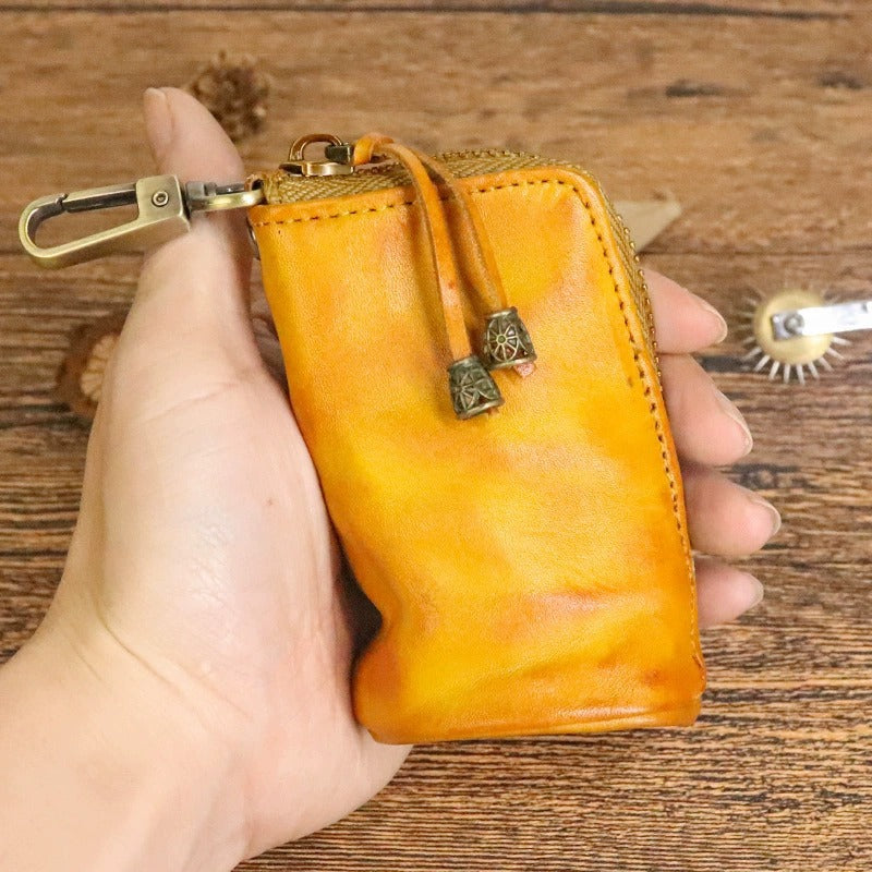 Retro Handmade Leather Key Bags Waist Bags
