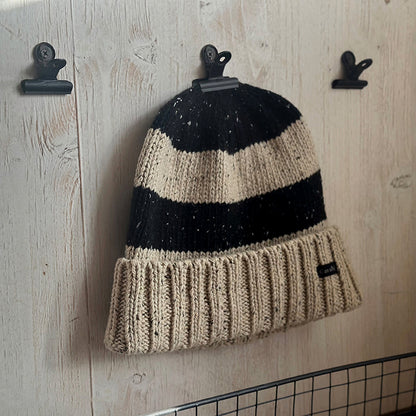 Retro Couple Striped Knitted Hat