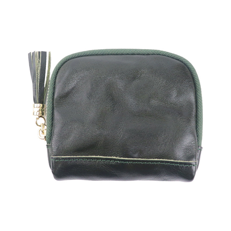 Retro Handmade Leather Storage Bag Card Holder Wallet