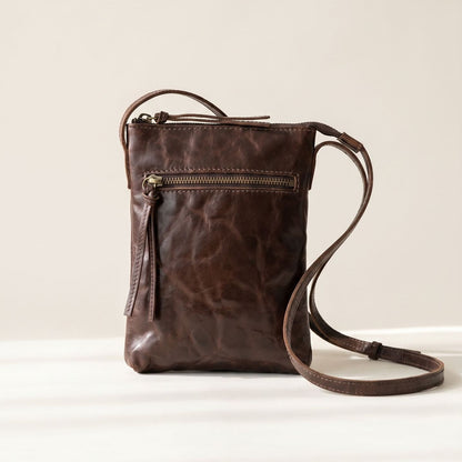 Retro Handmade Tanned Leather Shoulder Bag