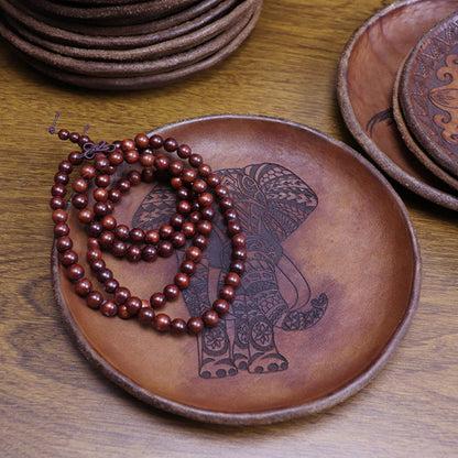 Retro Handmade Storage Leather Tray