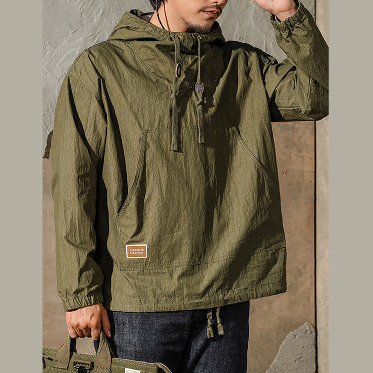 Retro Military Style Classic Deck Parker Hoodie