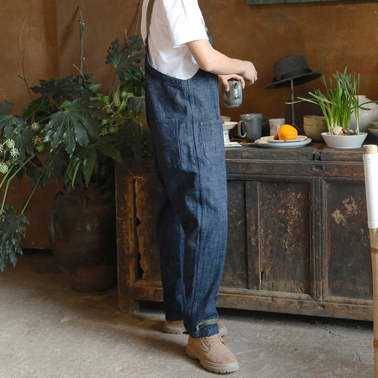 Men's Canvas Naval Dungaree In Blue