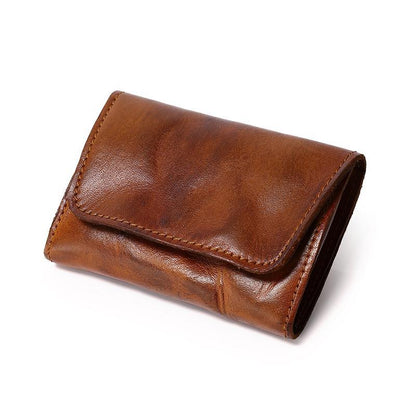 Handmade Retro Card Holder Leather Wallet