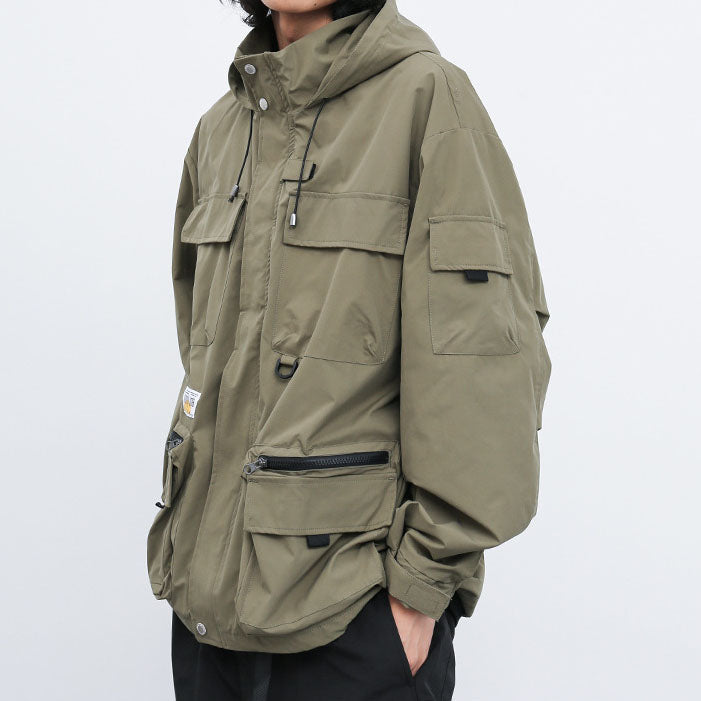 Original Military Style Pockets Hooded Jacket