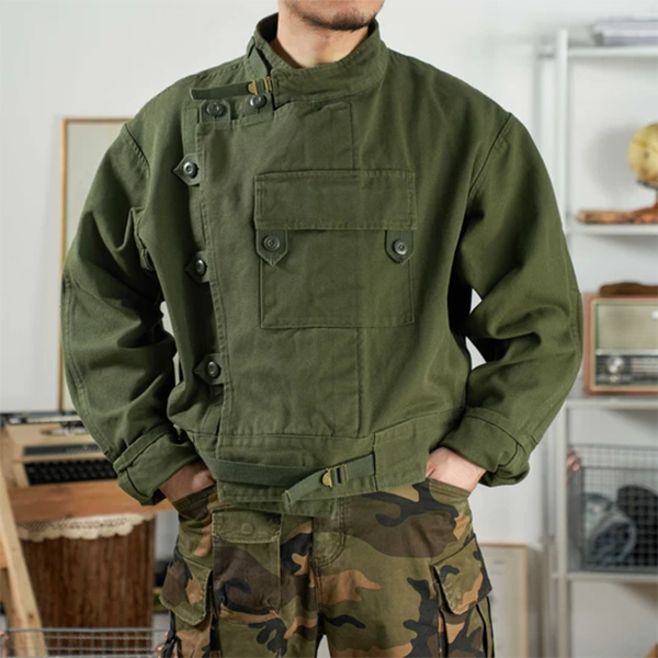 Vintage Green Swedish Motorcycle Jacket Martboutique