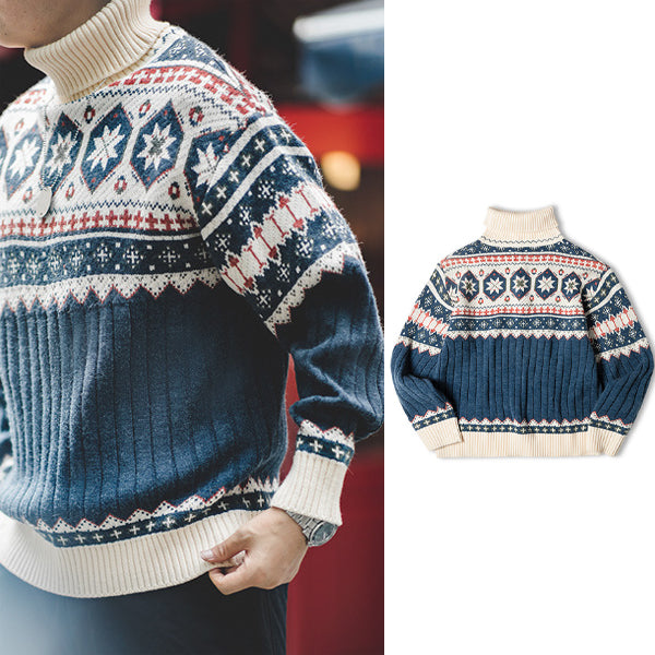 Retro Faire Island Jacquard Sweater