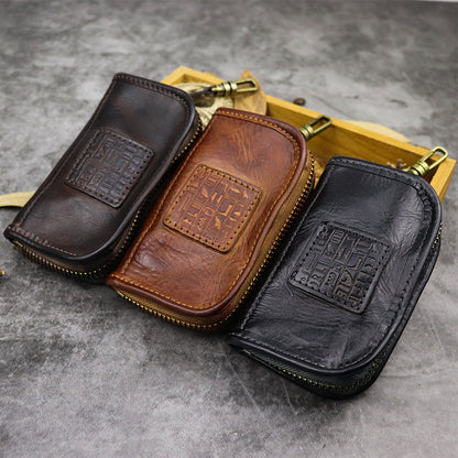 Retro Handmade Leather Car Key Bags