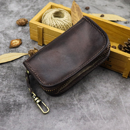 Retro Handmade Leather Car Key Bags