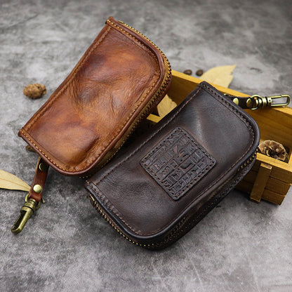 Retro Handmade Leather Car Key Bags