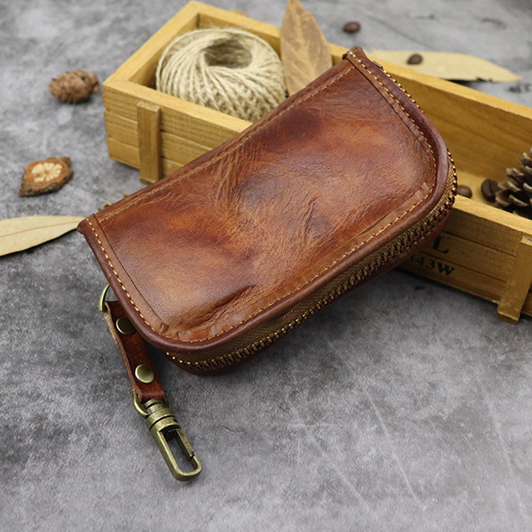 Retro Handmade Leather Car Key Bags