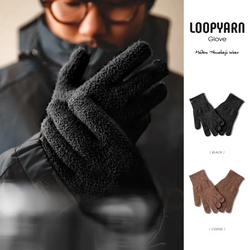 Retro Full Finger Gloves For Men Autumn and Winter Touch Screen