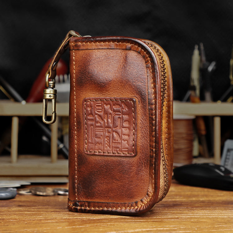 Retro Handmade Leather Car Key Bags