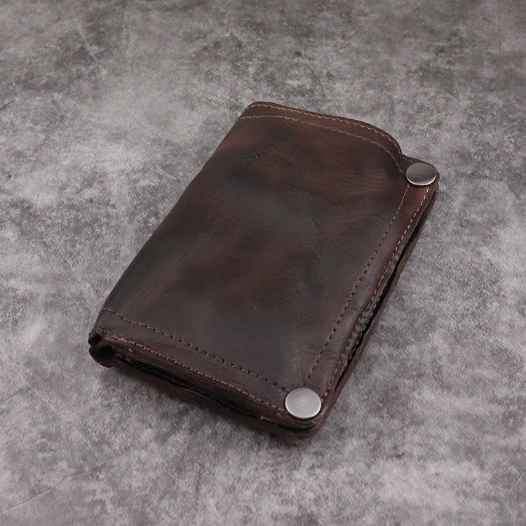 Retro Handmade Leather Wallet Multi-card Slots Wallet