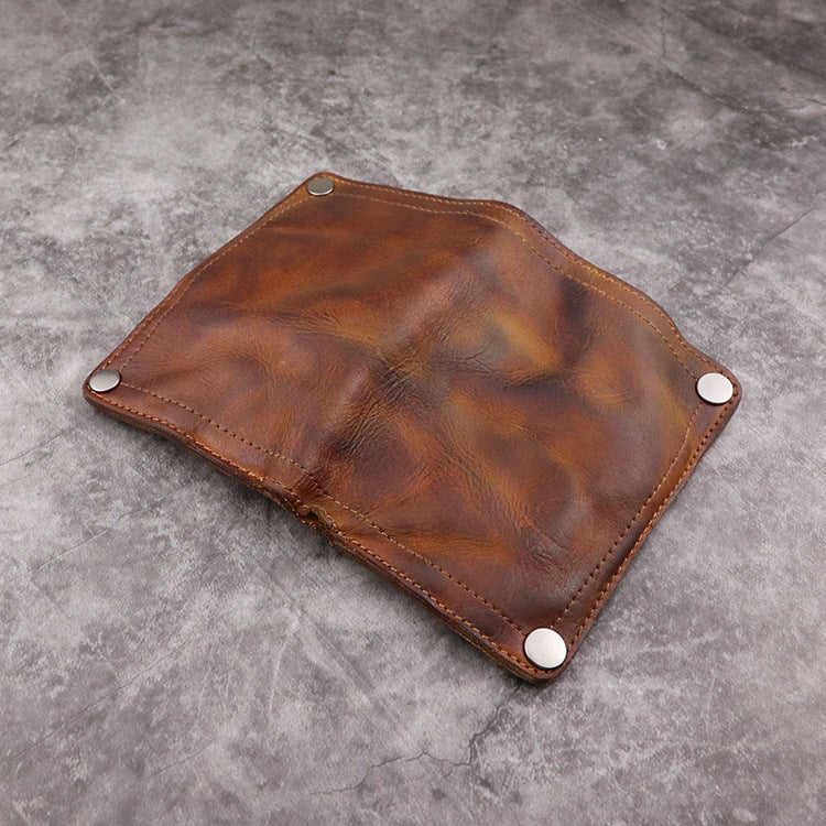 Retro Handmade Leather Wallet Multi-card Slots Wallet