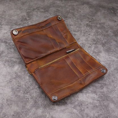 Retro Handmade Leather Wallet Multi-card Slots Wallet