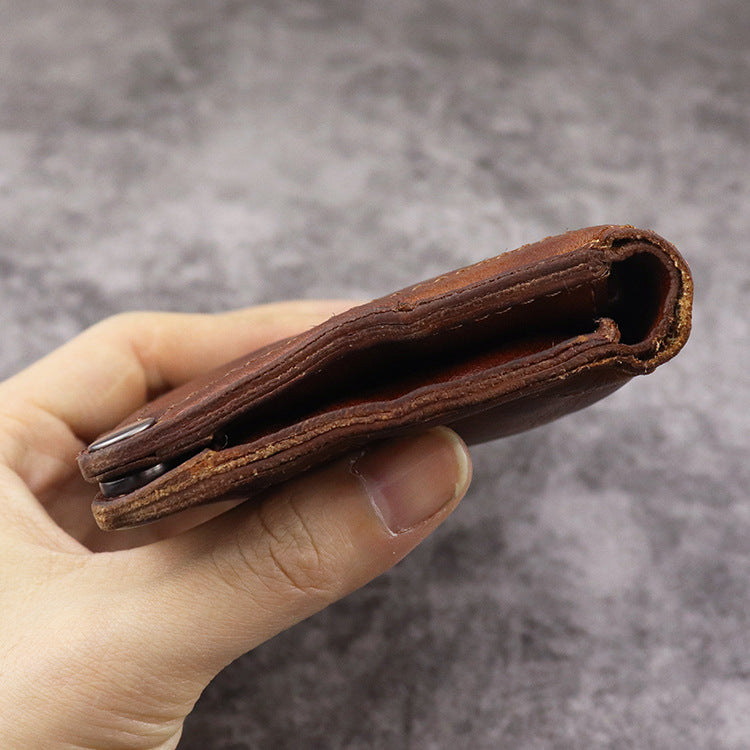 Retro Handmade Leather Wallet Multi-card Slots Wallet