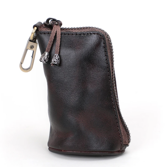 Retro Genuine Leather Card Holder Coin Bag