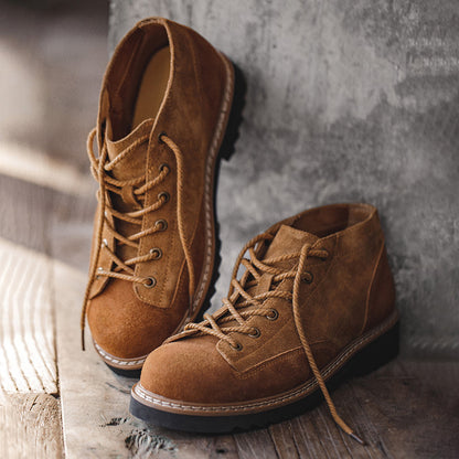 Retro Autumn Low-cut Casual Shoes Ankle Boots