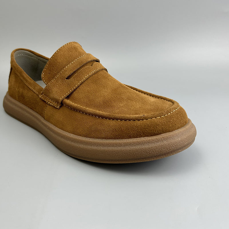 Retro Leather Anti-slip Soft-soled Suede Shoes