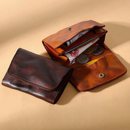 Handmade Retro Card Holder Leather Wallet