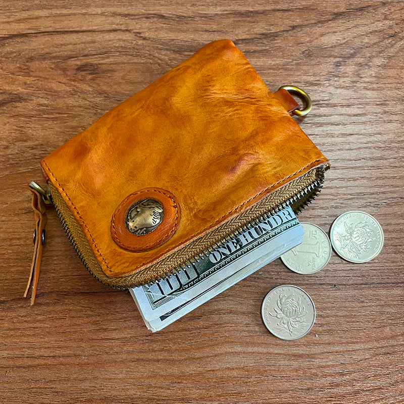 Handmade Retro Card Holder Leather Wallet