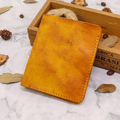 Retro Handmade Leather Card Wallets