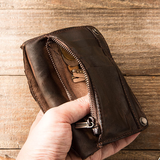 vintage leather multi wallet (7838) main image 1