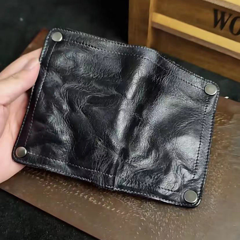 Retro Handmade Leather Wallet Multi-card Slots Wallet