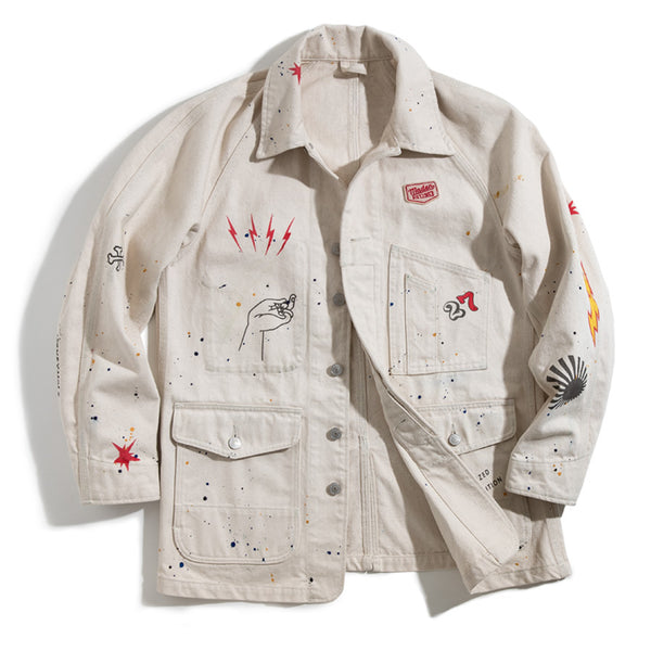 Vintage Painter Ink Casual Jacket Artist Jacket – Martboutique