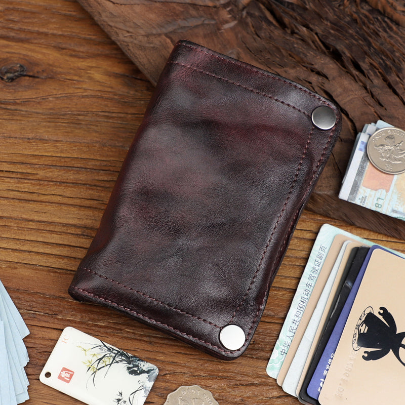 Retro Handmade Leather Wallet Multi-card Slots Wallet