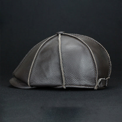 Retro Casual Leather All-match Hats