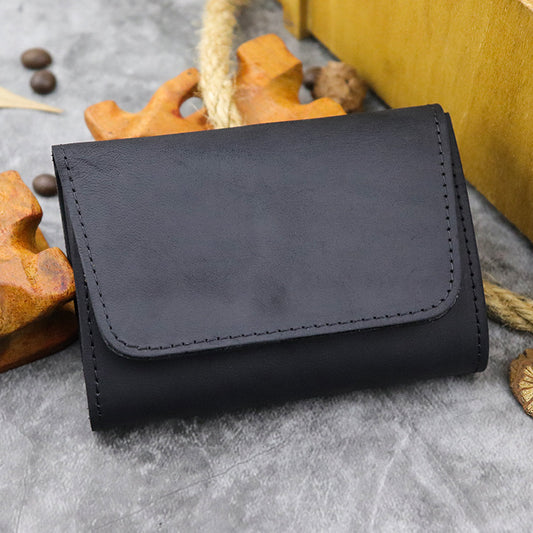 %100 Handmade Retro Card Holder Leather Wallet